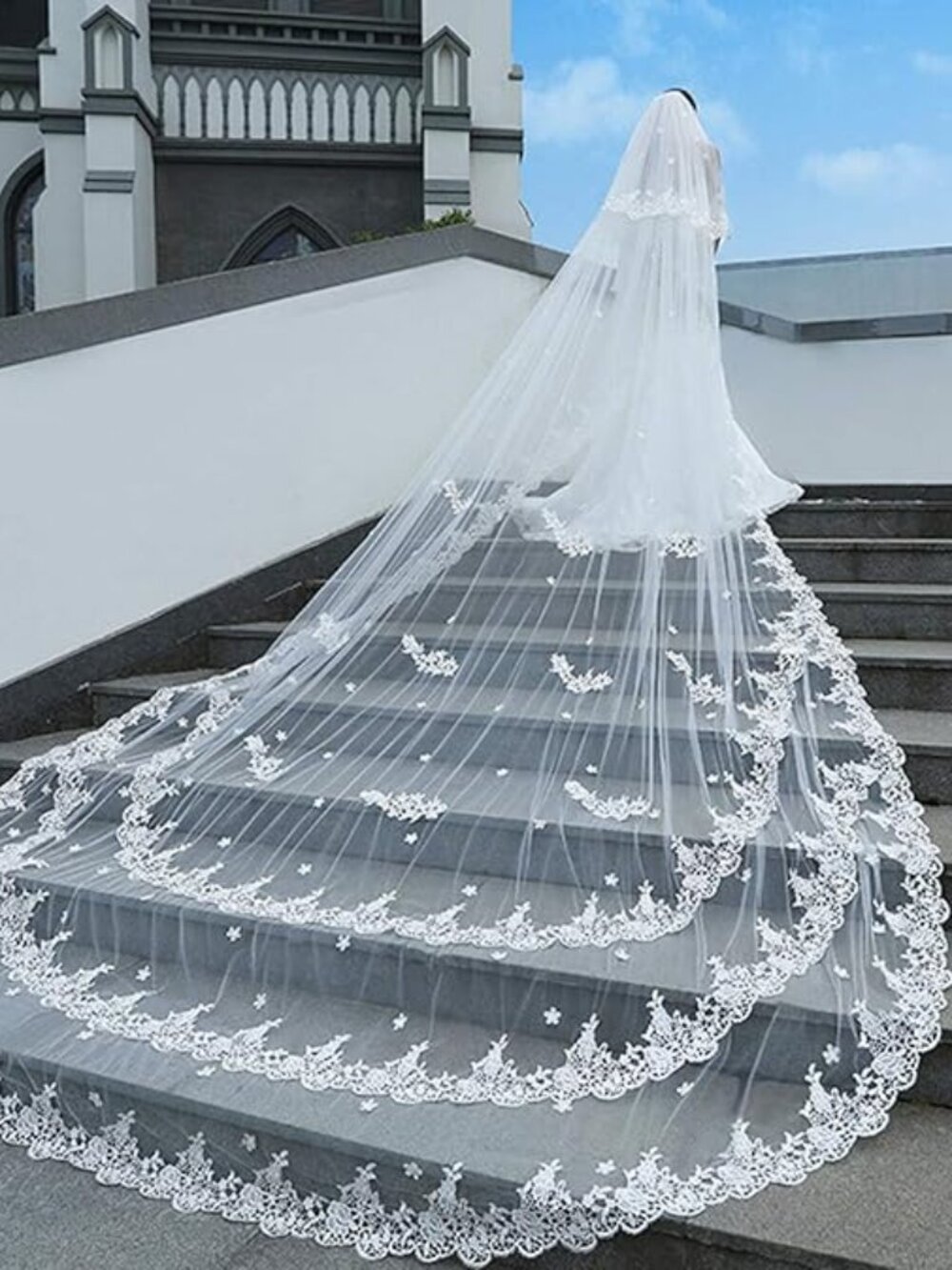 Luxury Wedding Veils Long 5 Meter